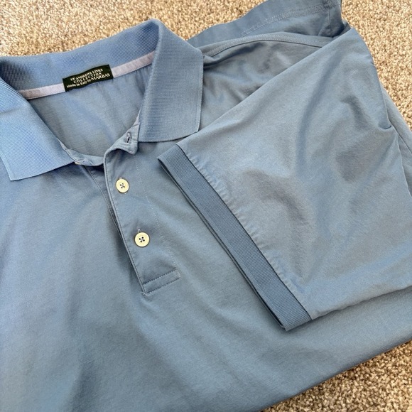 St. Andrews Links Collection Men's Golf Polo‎ Large Italy Marbas Business Casual - Picture 8 of 13